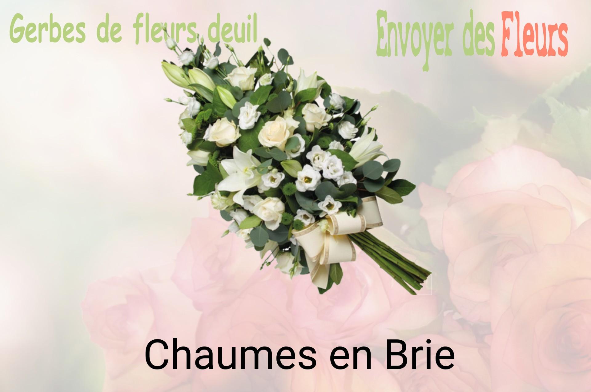Gerbe de fleurs de deuil livrée à Chaumes-en-Brie
